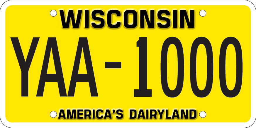 Wisconsin DMV issues new “retro” plate along with blackout plate