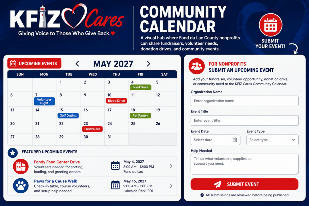 KFIZ Cares Community Calendar